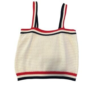 Francesca's Collections Red, White, and Black Tank Top